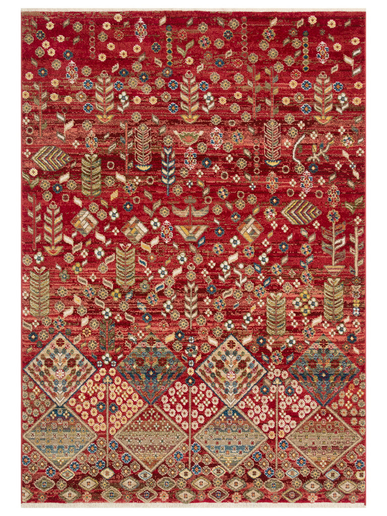 سجادة Altay Series ذات الألوان الدافئة الأصلية لغرفة المعيشة والمطبخ وغرفة النوم والمدخل 01RED