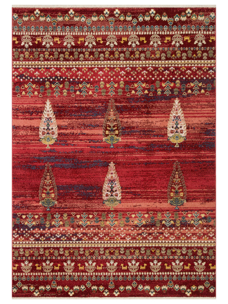 سجادة Altay Series ذات الألوان الدافئة الأصلية لغرفة المعيشة والمطبخ وغرفة النوم والمدخل 02RED