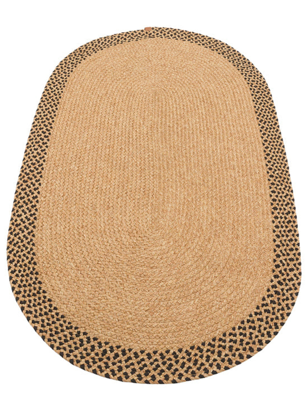 Cancun Jute Cotton Blend Living Room Hallway Kitchen Cotton Straw Knitted Rug 19NATB