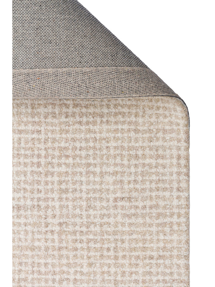 Tapis tissé à la main en mélange de laine et coton série Dublin NATURAL
