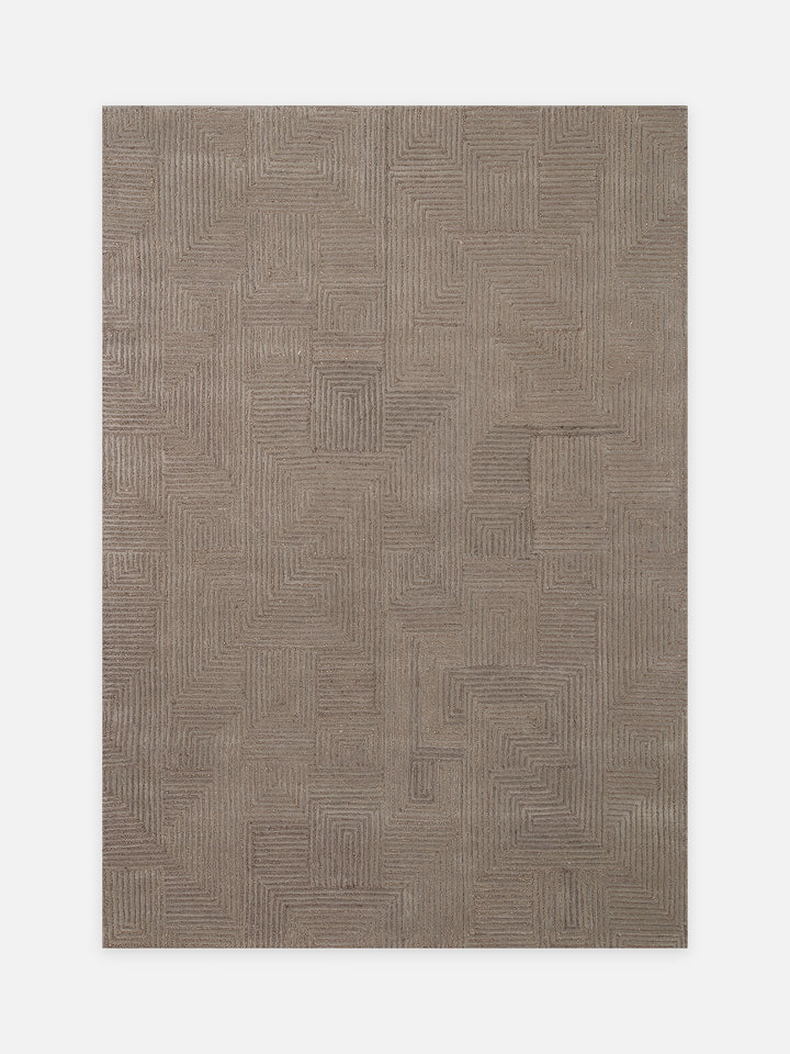 سجادة يدوية من مزيج الصوف والقطن من سلسلة Milano GREY