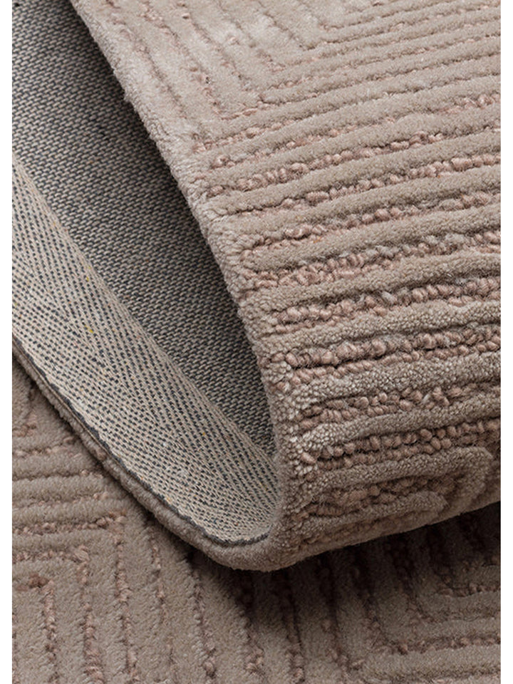 Tapis tissé à la main en mélange de laine et coton série Milano GREY