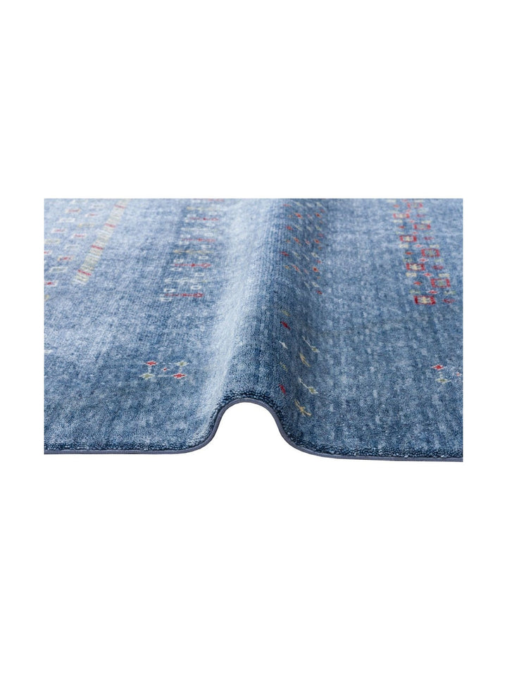 Oushak Carnaval 100% Natural Easy to Clean Handcrafted TENCEL™ Modern Uşak Carpet 06 BLUE