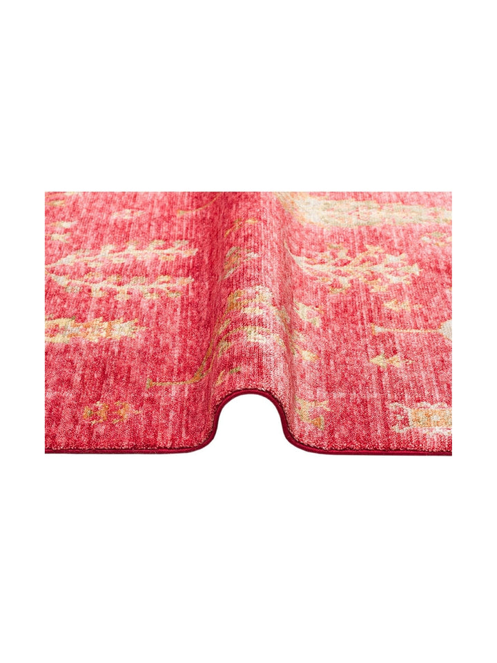 Oushak Carnaval 100% Natural Easy to Clean Handcrafted TENCEL™ Modern Uşak Carpet 08 RED AUTUMN