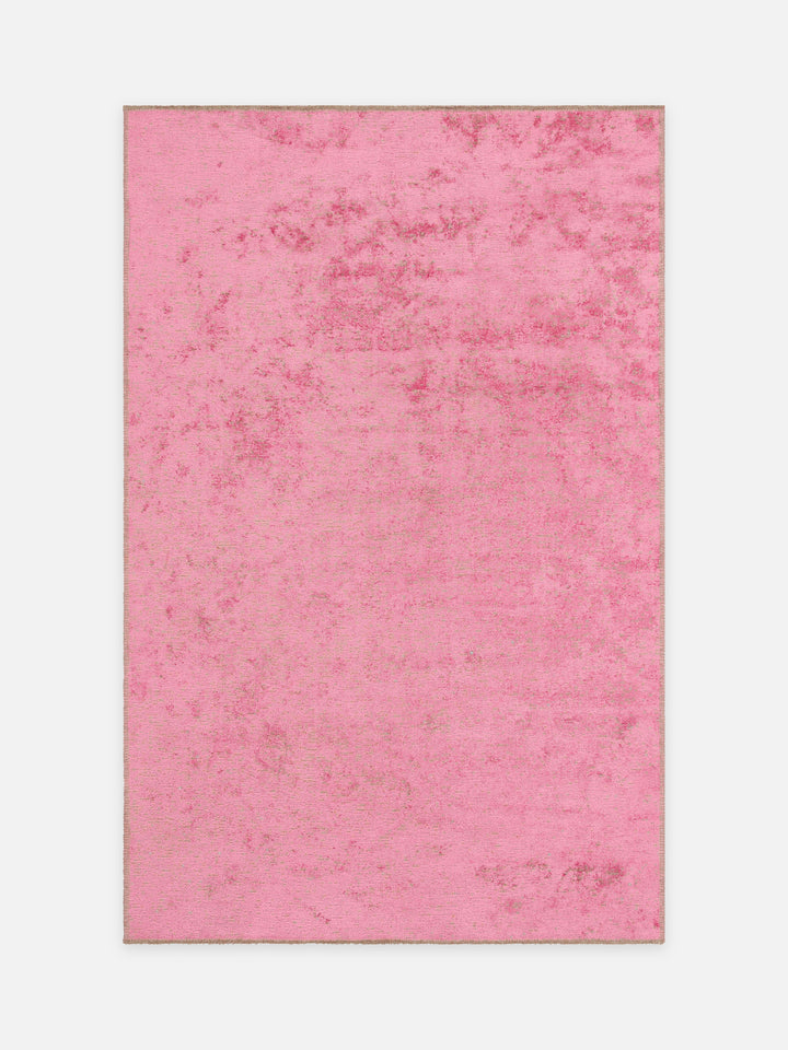 Ruggadocia Velora Gül Düz Renk Halı kuşbakışı