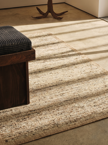Urumchi %100 natürliche Wolle Jute Mischung Wohnzimmer Flur Küche handgewebter Teppich 01MULTNATURAL
