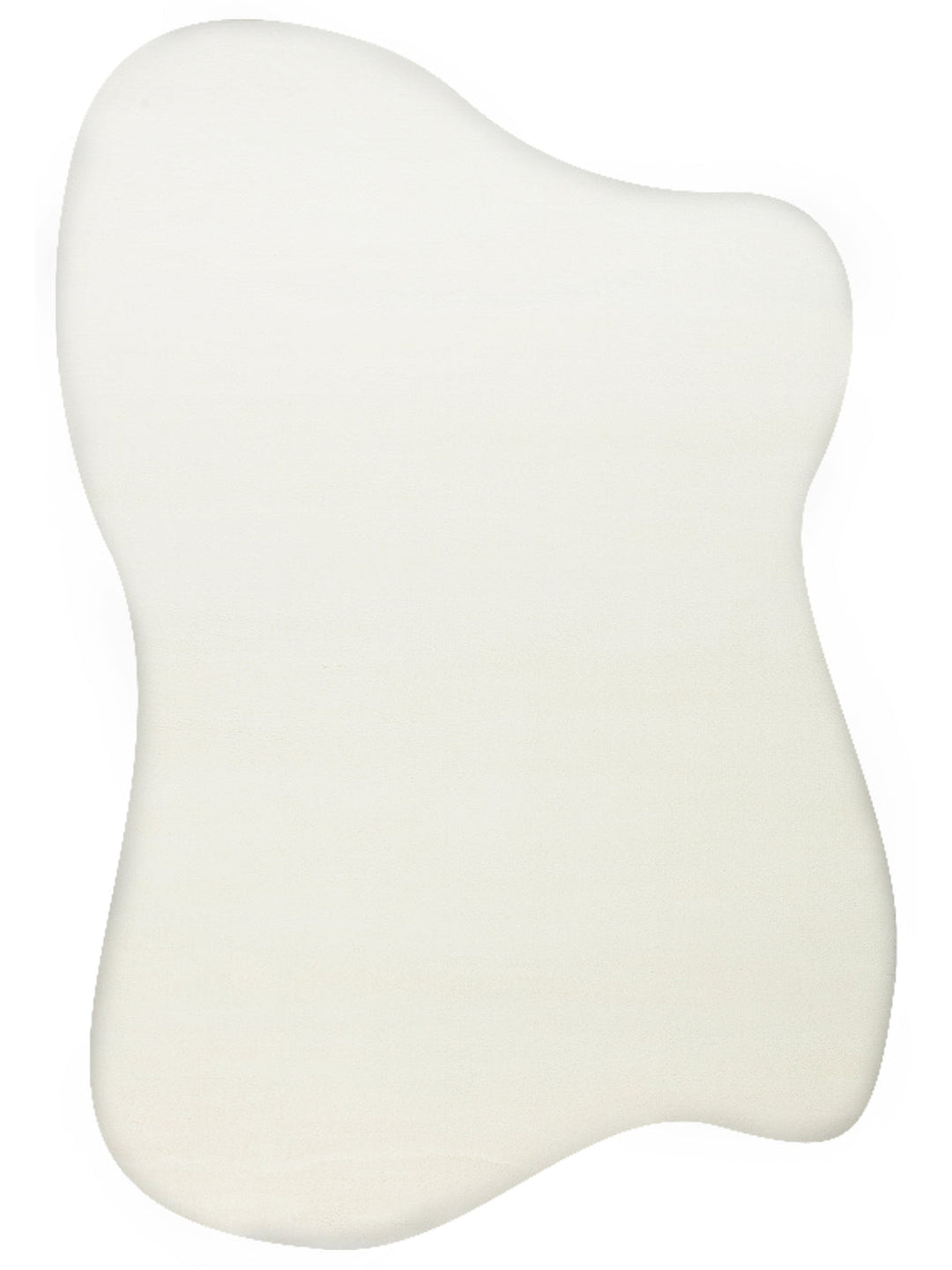 سجادة بيس آرت الأنيقة ذات الوبر الناعم والخالية من الغبار، رقم 01 أبيض