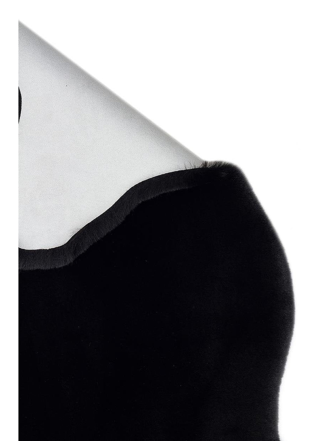 Bunny New Yumuşak Dokulu Uzun Tüylü Yıkanabilir Tavşan Postu BLACK DOUBLE N - Carpetdocia