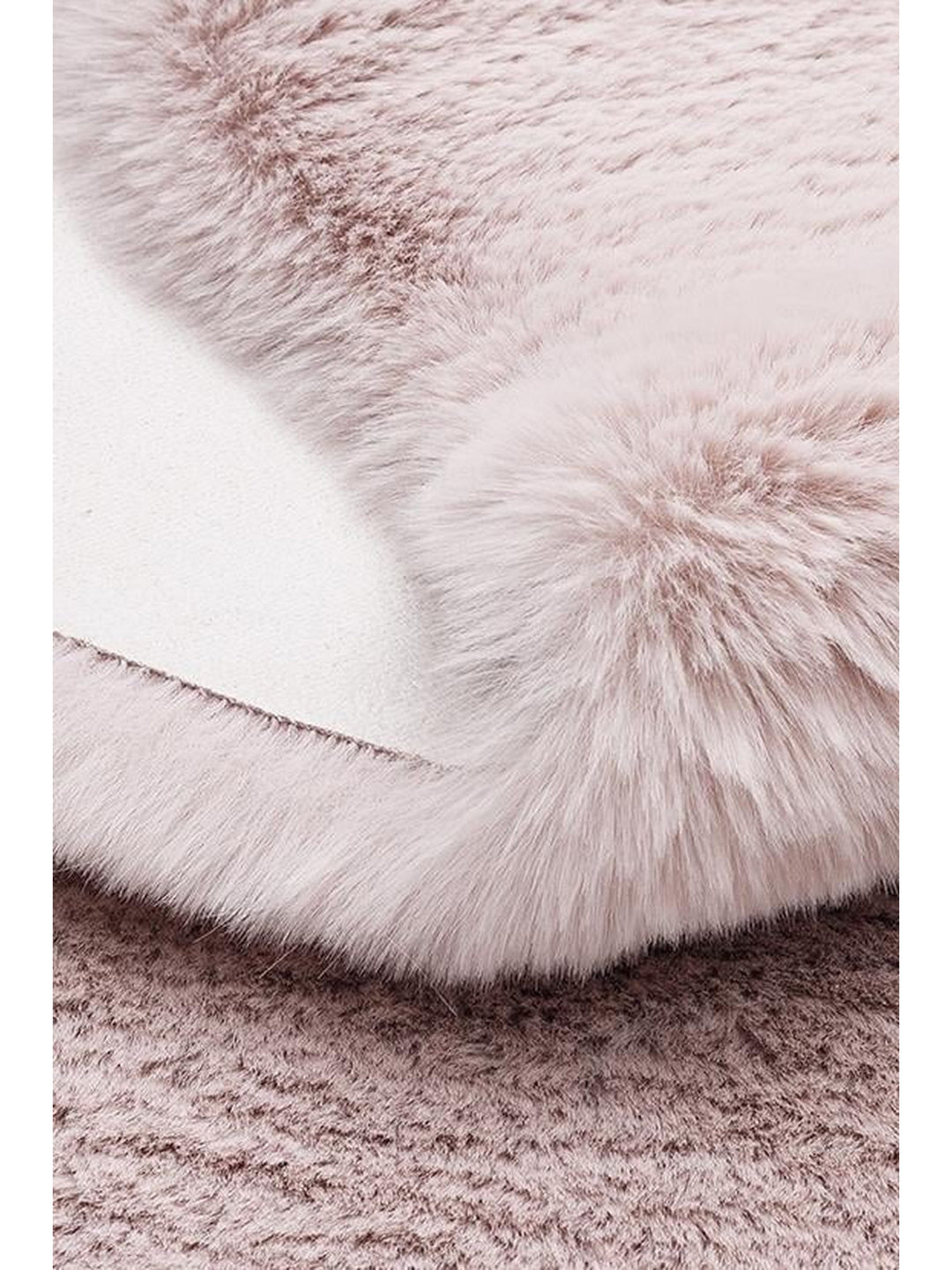 Bunny New Yumuşak Dokulu Uzun Tüylü Yıkanabilir Tavşan Postu POWDER DOUBLE N - Carpetdocia