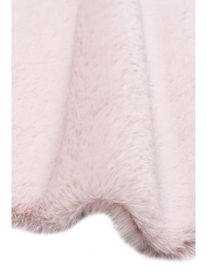 Bunny New Yumuşak Dokulu Uzun Tüylü Yıkanabilir Tavşan Postu POWDER DOUBLE N - Carpetdocia