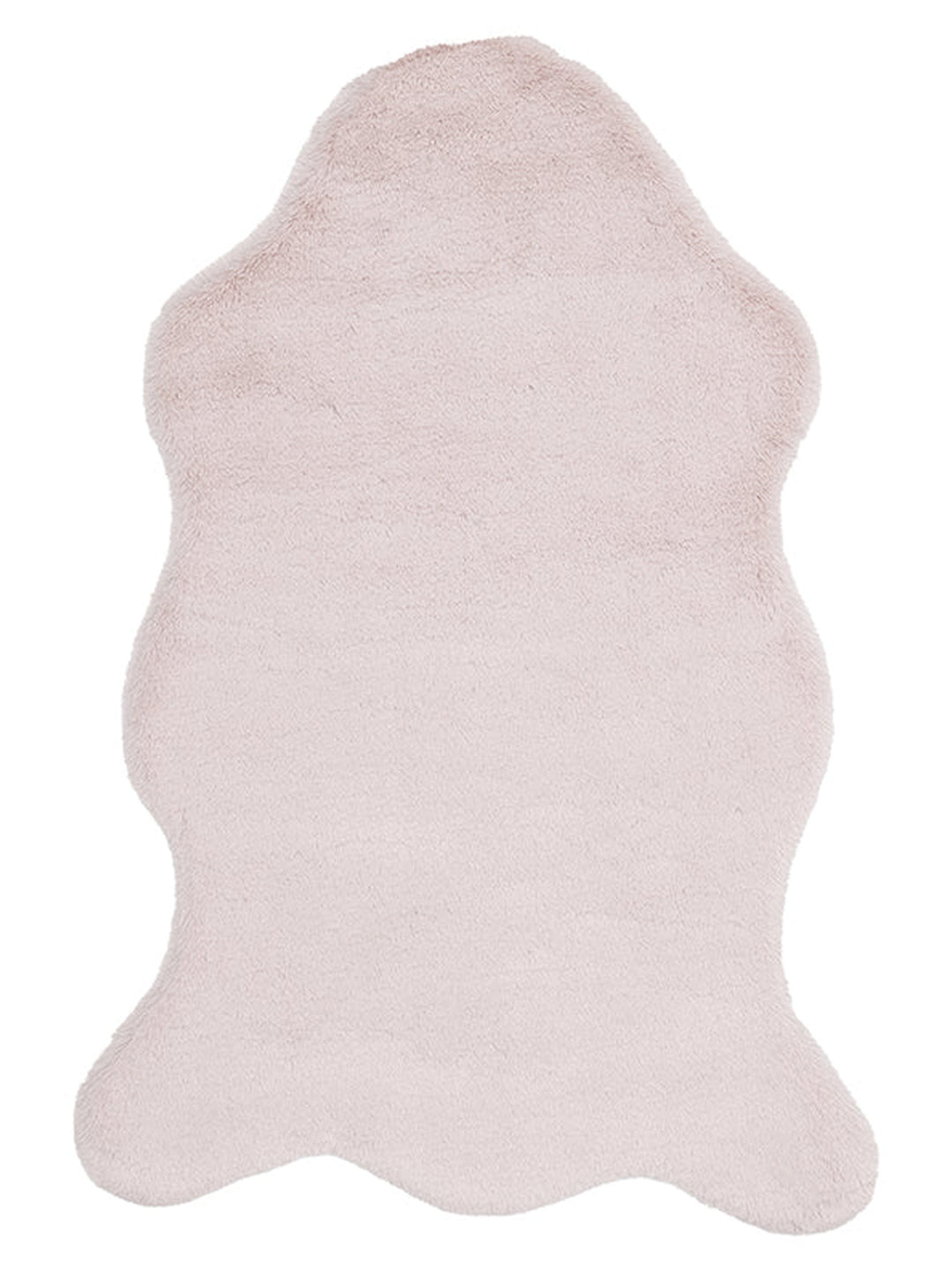 Bunny New Yumuşak Dokulu Uzun Tüylü Yıkanabilir Tavşan Postu POWDER SINGLE N - Carpetdocia