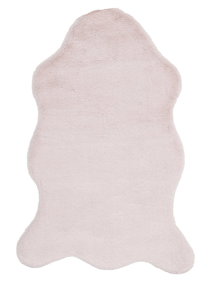 Bunny New Yumuşak Dokulu Uzun Tüylü Yıkanabilir Tavşan Postu POWDER SINGLE N - Carpetdocia