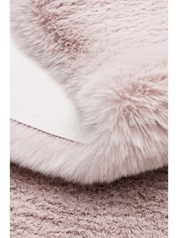 Bunny New Yumuşak Dokulu Uzun Tüylü Yıkanabilir Tavşan Postu POWDER SINGLE N - Carpetdocia