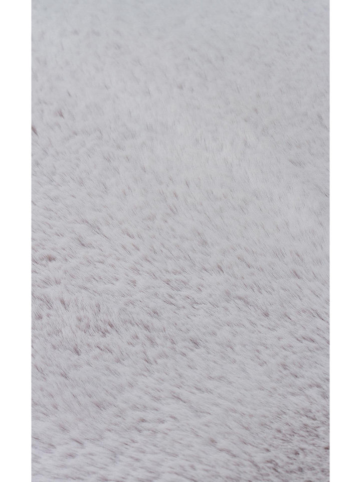 Bunny New Yumuşak Dokulu Uzun Tüylü Yıkanabilir Tavşan Postu SILVER QUARD N - Carpetdocia