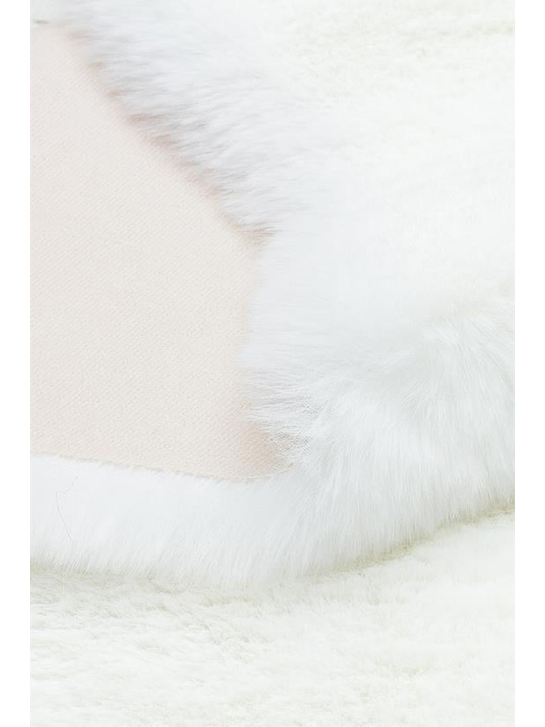 Bunny New Yumuşak Dokulu Uzun Tüylü Yıkanabilir Tavşan Postu WHITE QUARD N - Carpetdocia