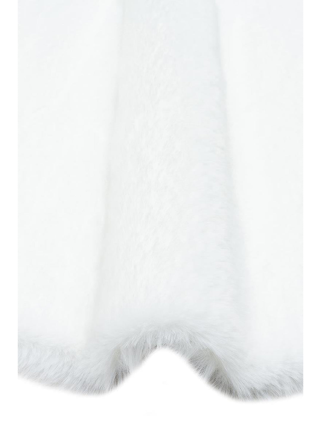 Bunny New Yumuşak Dokulu Uzun Tüylü Yıkanabilir Tavşan Postu WHITE QUARD N - Carpetdocia