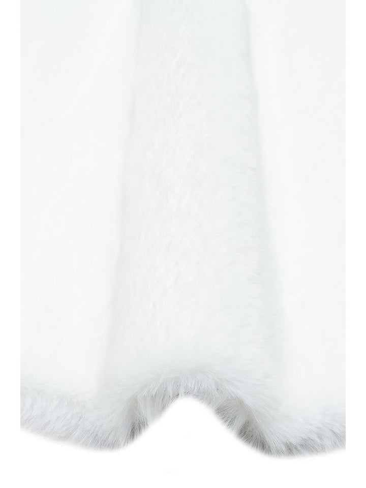 Bunny New Yumuşak Dokulu Uzun Tüylü Yıkanabilir Tavşan Postu WHITE QUARD N - Carpetdocia
