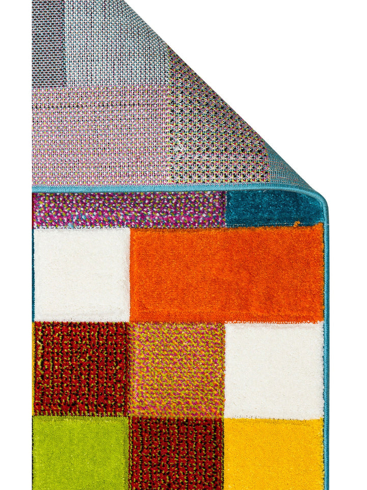 Carpetdocia Kids Eğlenceli Çok Renkli Çocuk Halısı 26 MULTY - Carpetdocia
