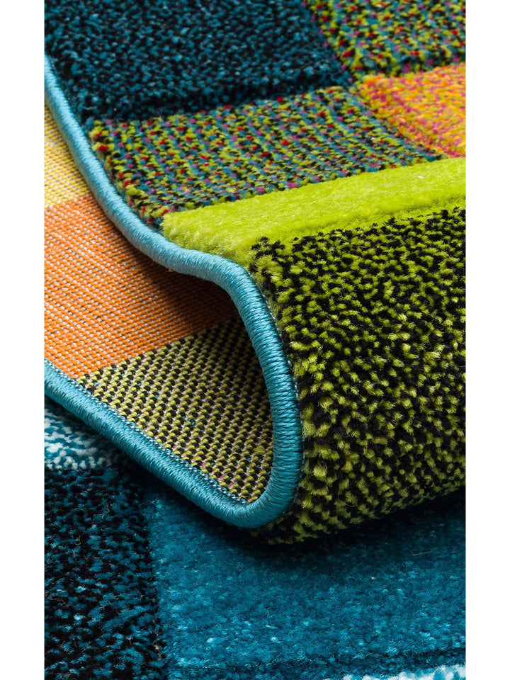 Carpetdocia Kids Eğlenceli Çok Renkli Çocuk Halısı 26 MULTY - Carpetdocia