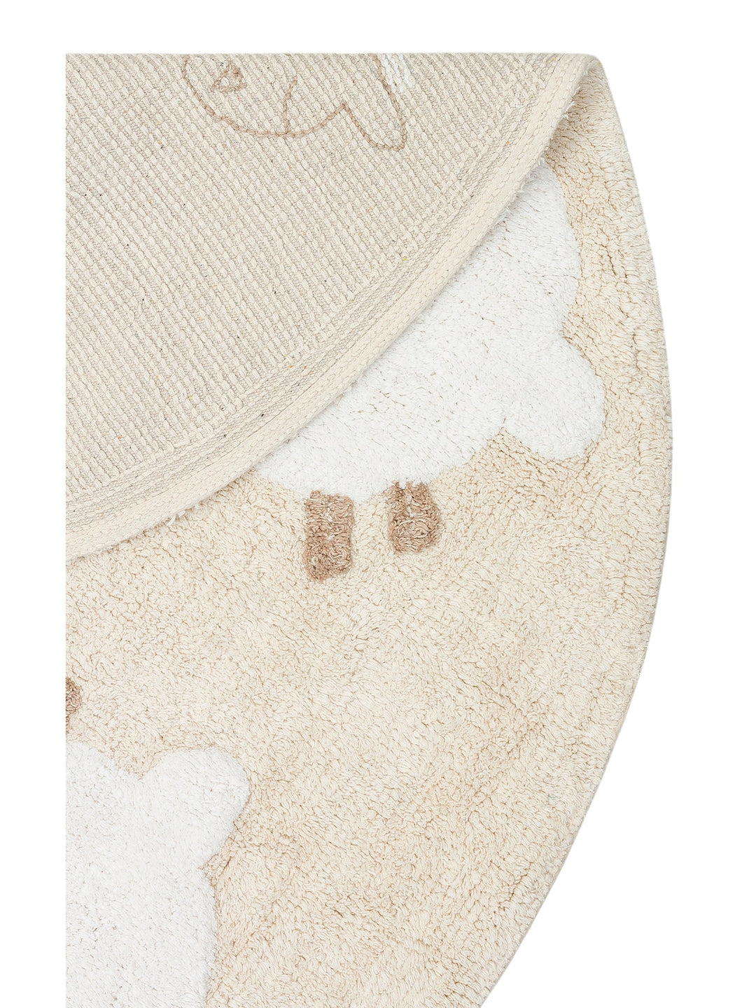 Cotton Baby %100 Naturel Pamuk Yıkanabilir Kaymaz Tabanlı Bebek Halısı 11 MULTY XXW Q - Carpetdocia