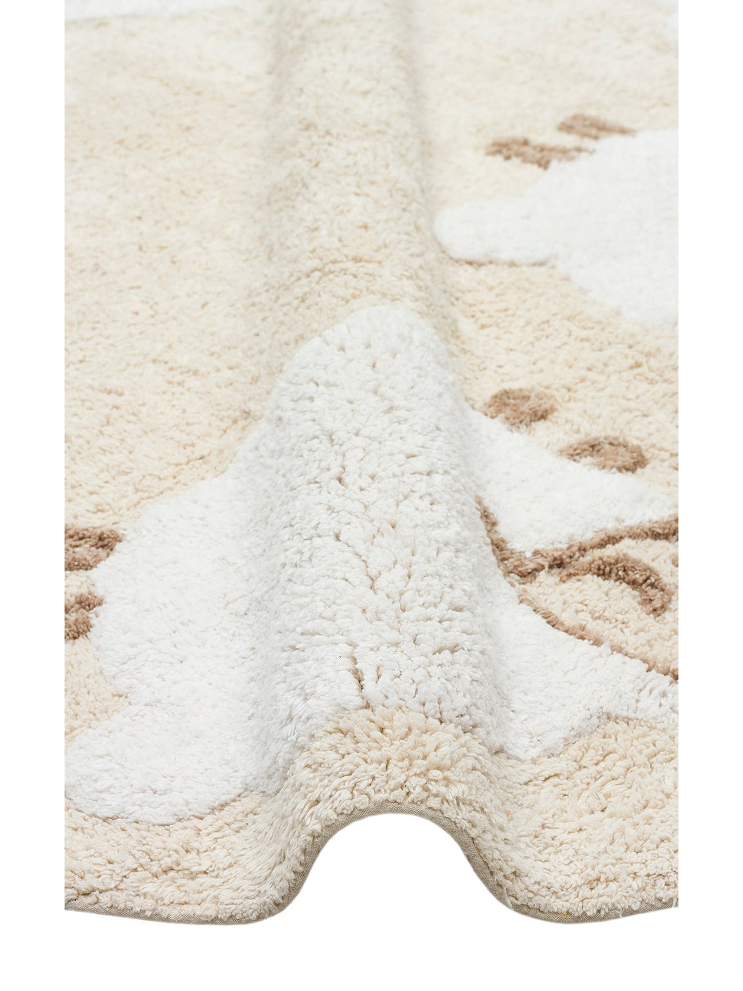 Cotton Baby %100 Naturel Pamuk Yıkanabilir Kaymaz Tabanlı Bebek Halısı 11 MULTY XXW Q - Carpetdocia