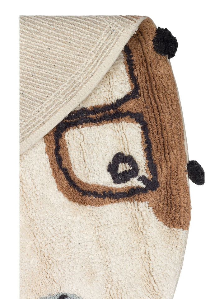 Cotton Baby %100 Naturel Pamuk Yıkanabilir Kaymaz Tabanlı Bebek Halısı 15 MULTY XXW Q - Carpetdocia