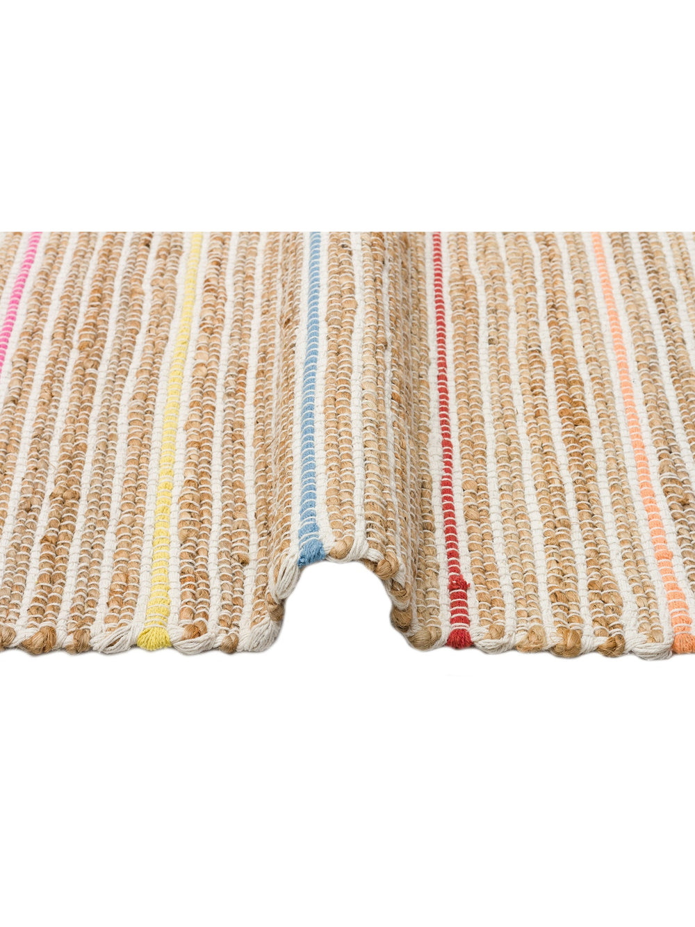 Crown Jüt %100 Naturel El Dokuma Oturma Odası Koridor Antre Mutfak Balkon Hasır Halı 05 NAT.MULTY - Carpetdocia