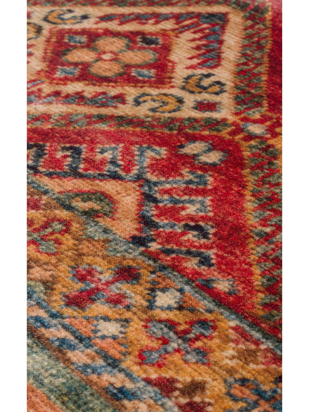 Historic Serisi Kaymaz Antik Desenli Salon Oturma Odası Koridor Mutfak Yıkanabilir Halı 05 MULTY - Carpetdocia
