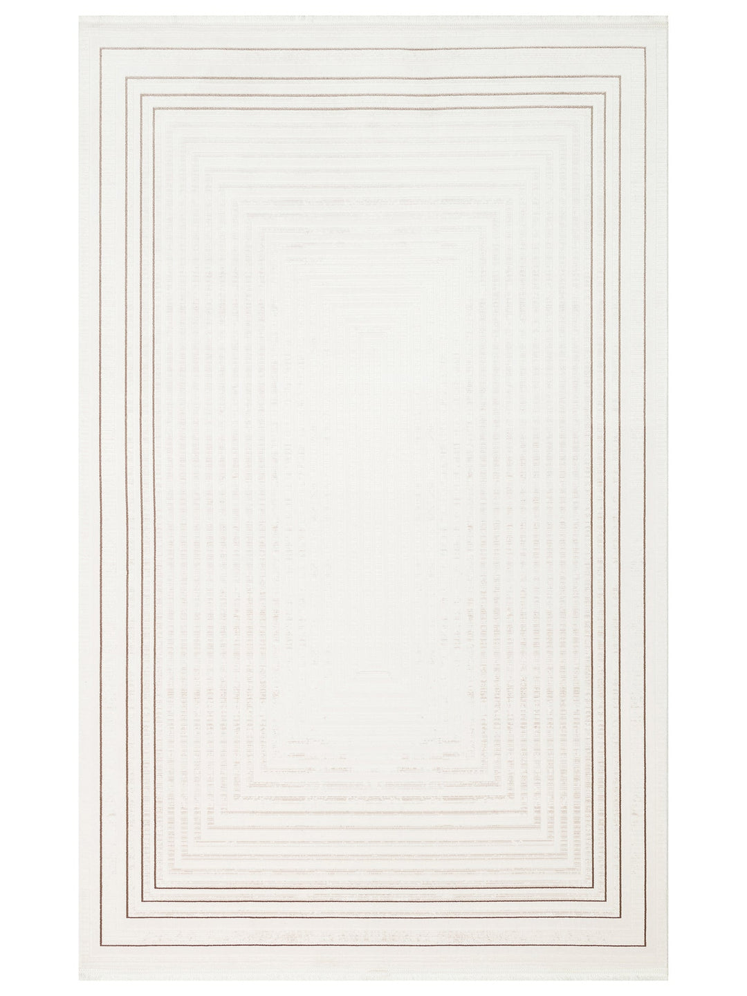 Kylie Serisi Salon Oturma Odası Koridor Antre Parlak ve Sade Modern Halı 04 CREAM VIZON - Carpetdocia