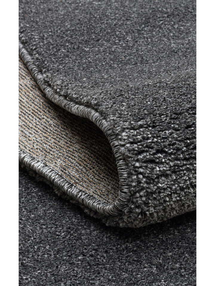 Lamma Serisi Sade Desenli Oturma Odası Salon Koridor Antre Yatak Odası Modern Halı PLAIN ANTRASIT - Carpetdocia