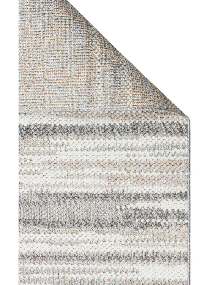 Mali Yumuşak Tuşeli Örgü Dokuma Oturma Odası Koridor Antre Yatak Odası Modern Halı 01 GREY WHITE - Carpetdocia