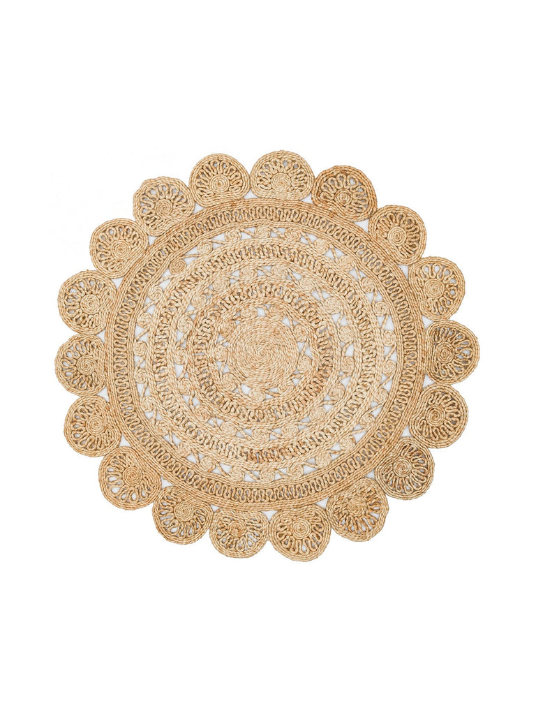 Only Jüt Yuvarlak ve Oval %100 طبيعي غرفة جلوس مدخل مطبخ شرفة سجادة منسوجة يدويًا CA105DHURIEXW