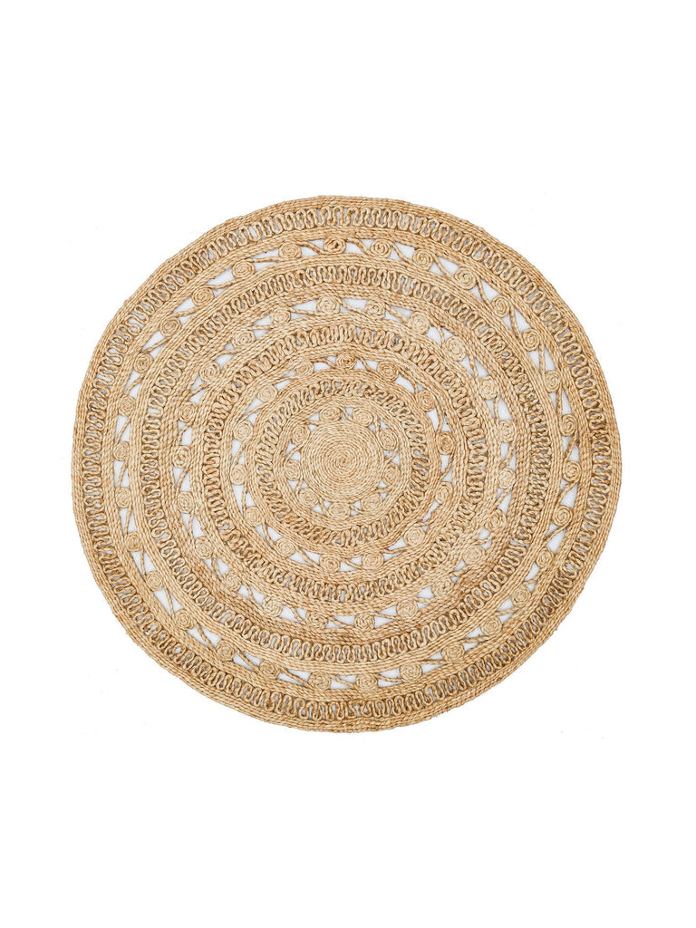 Only Jüt Yuvarlak ve Oval %100 طبيعي غرفة جلوس مدخل مطبخ شرفة سجادة منسوجة يدويًا CA106DHURIEXW