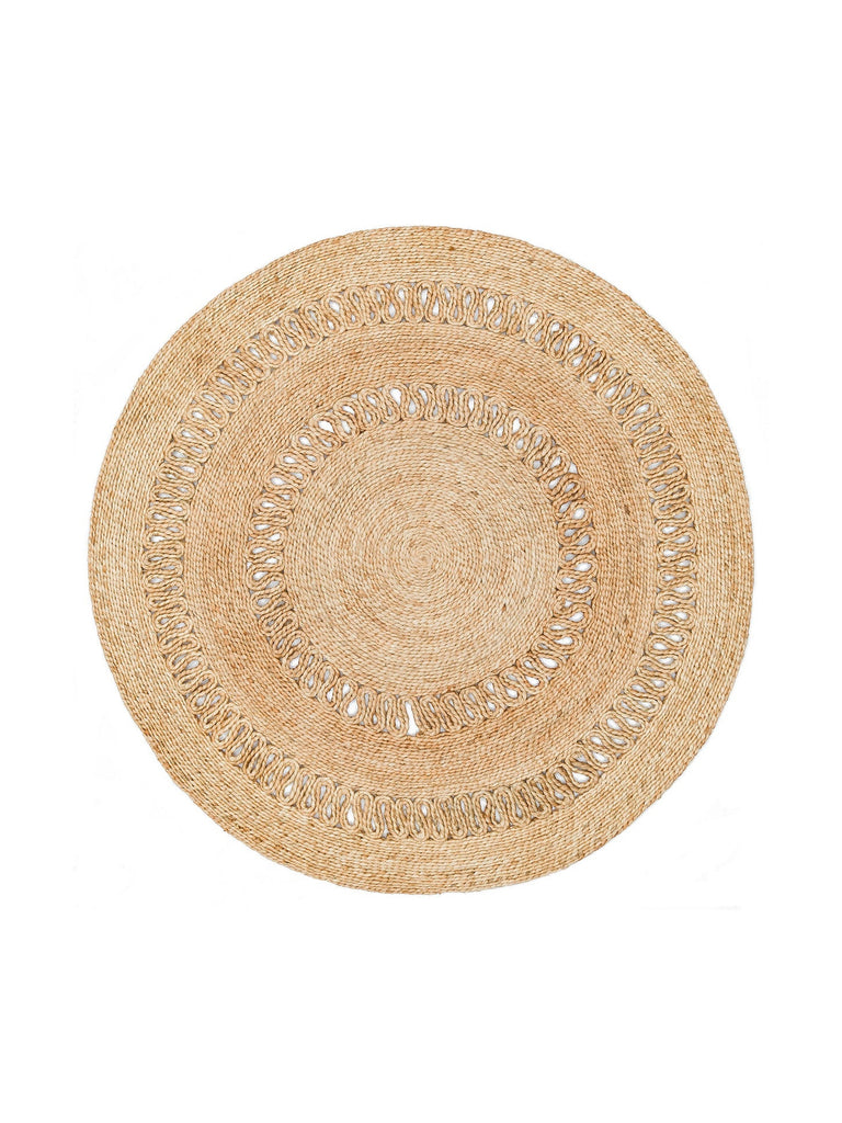 Only Jüt Yuvarlak ve Oval %100 طبيعي غرفة جلوس مدخل مطبخ شرفة سجادة منسوجة يدويًا CA112NATXW