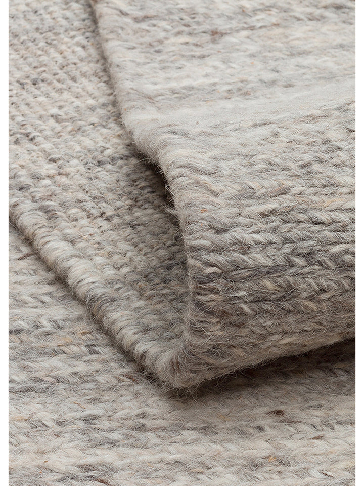 Paglia Serisi %100 Naturel Yeni Zelanda Yünü Sumak Düğümü El Dokuma Salon Oturma Odası Halı GREY - Carpetdocia