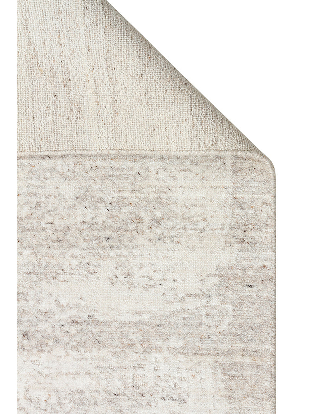 Palette Serisi %100 Naturel Yün Viskon Pamuk El Dokuma İskandinav Salon Oturma Odası Halı BEIGE - Carpetdocia