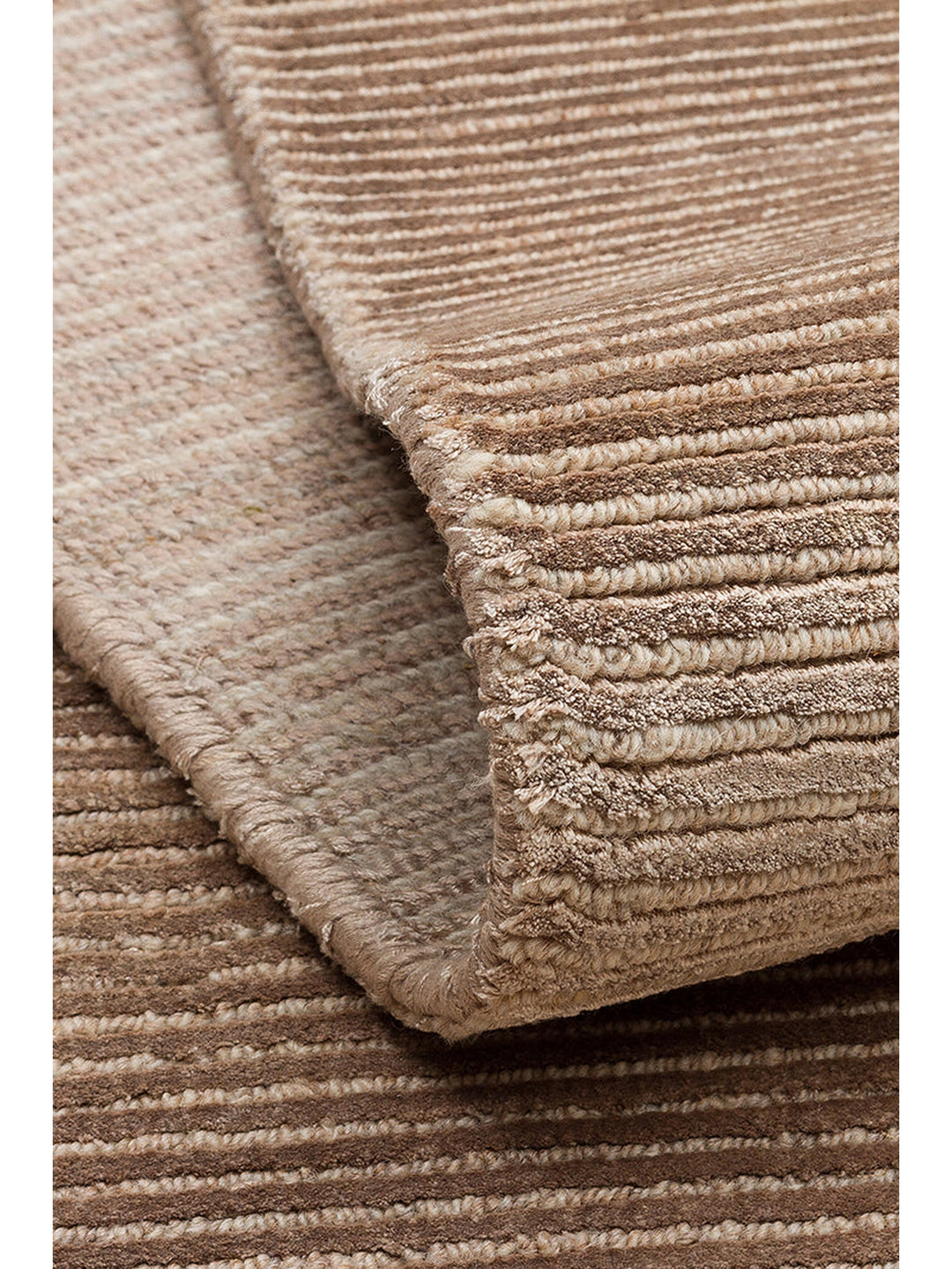 Portofino Serisi %100 Naturel Viskon Yün Pamuk El Dokuma Modern Salon Oturma Odası Halı BROWN - Carpetdocia