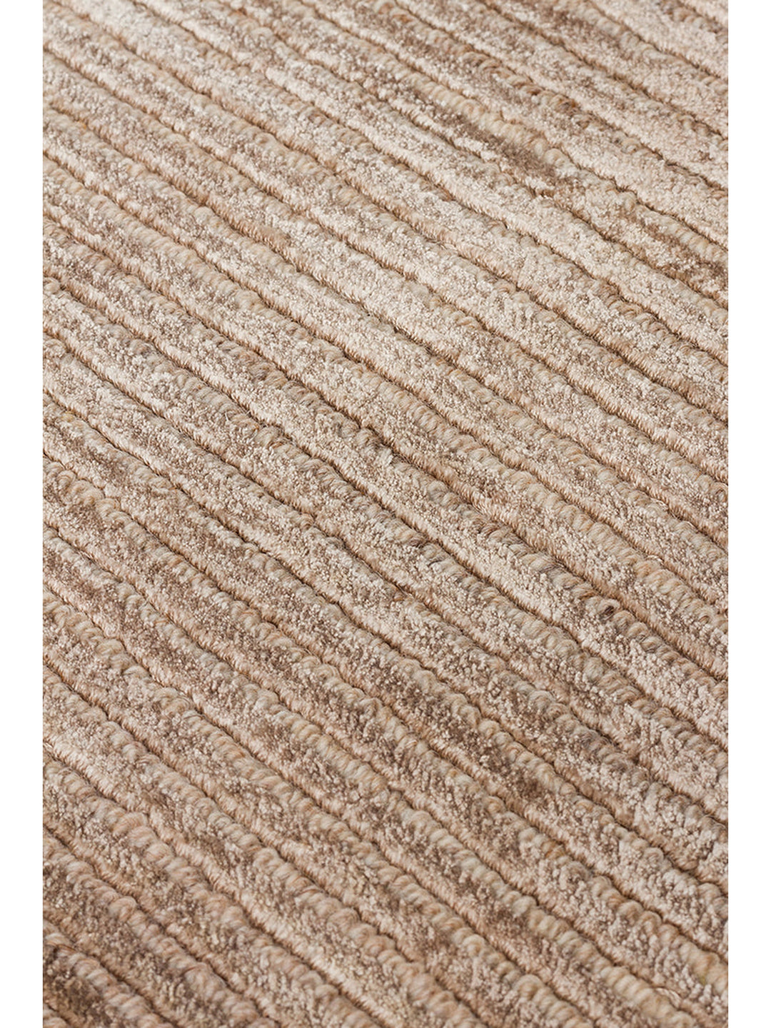 Portofino Serisi %100 Naturel Viskon Yün Pamuk El Dokuma Modern Salon Oturma Odası Halı BROWN - Carpetdocia