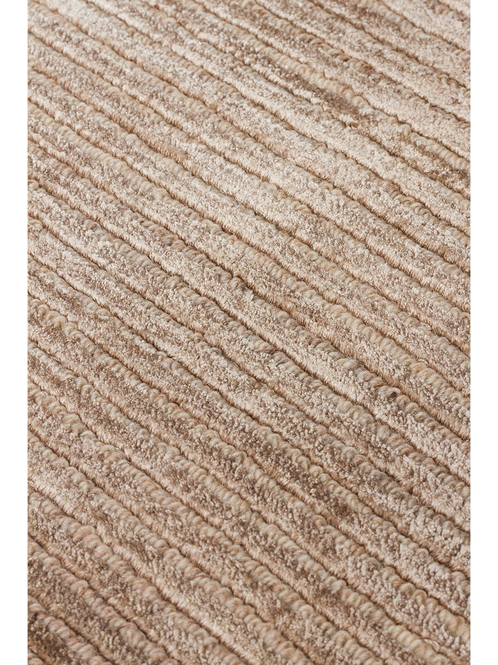 Portofino Serisi %100 Naturel Viskon Yün Pamuk El Dokuma Modern Salon Oturma Odası Halı BROWN - Carpetdocia