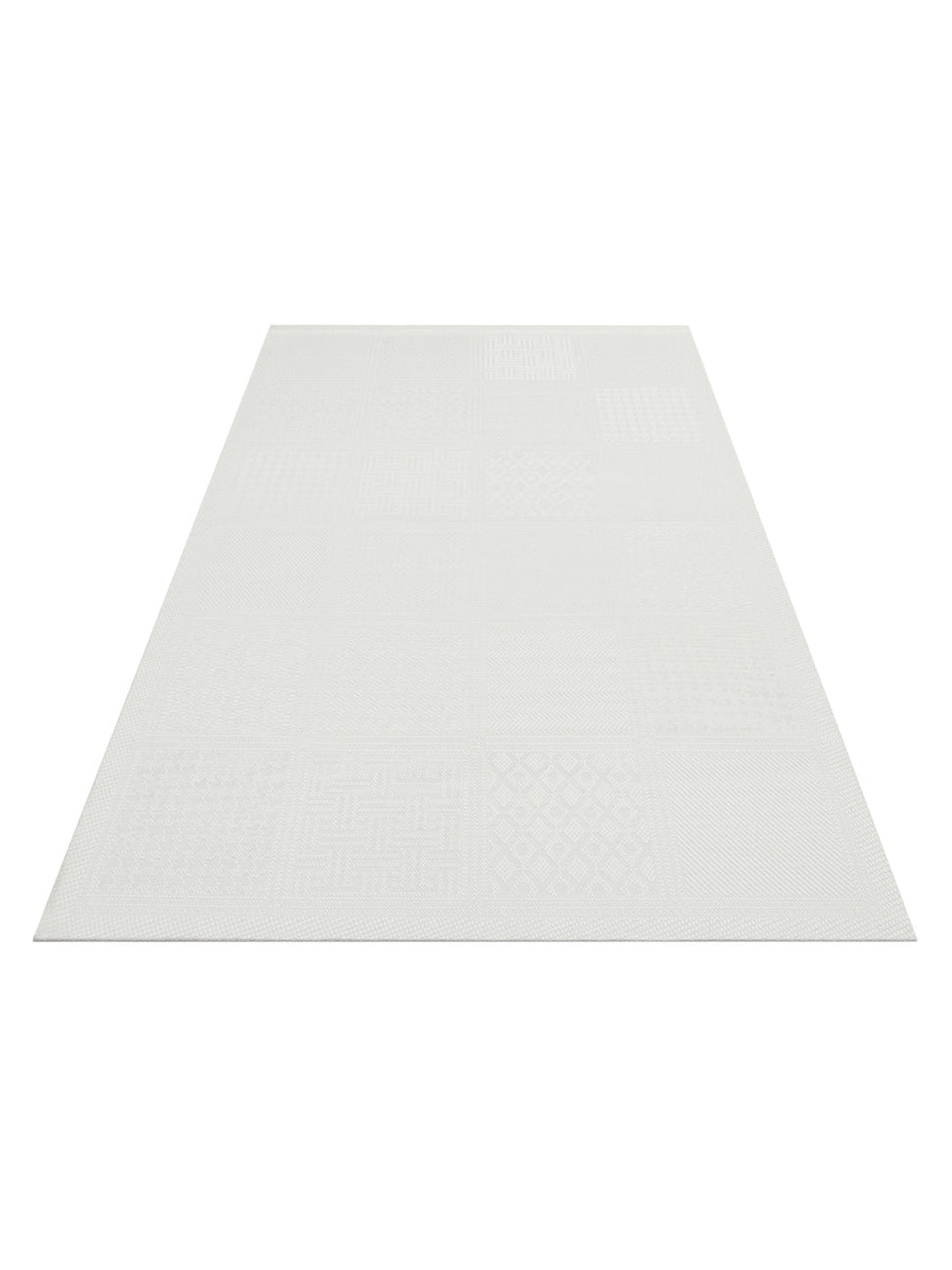 Resort Katlanabilir ve Yıkanabilir Şık Desenlere Sahip Düz Dokuma İnce Halı LUX 02 GREY - Carpetdocia