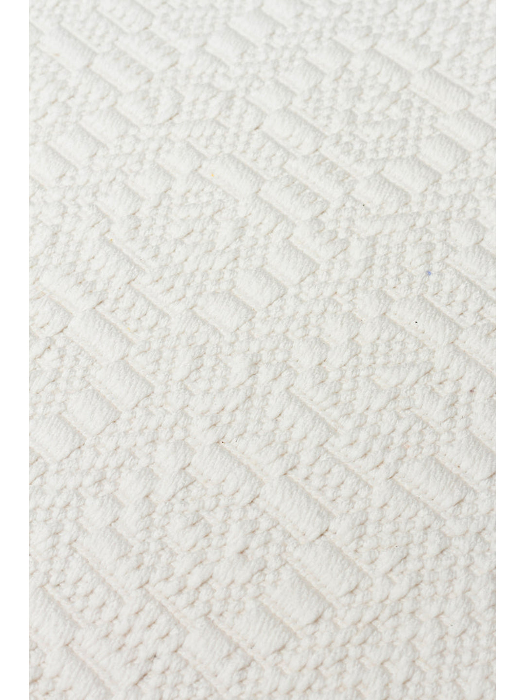 Resort Katlanabilir ve Yıkanabilir Şık Desenlere Sahip Düz Dokuma İnce Halı LUX 02 WHITE - Carpetdocia