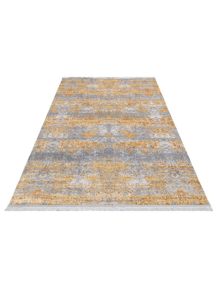 Smooth Yıkanabilir Kaymaz Parlak Oturma Odası Salon Koridor İnce Dokuma Modern Halı 01 TERRA XW - Carpetdocia