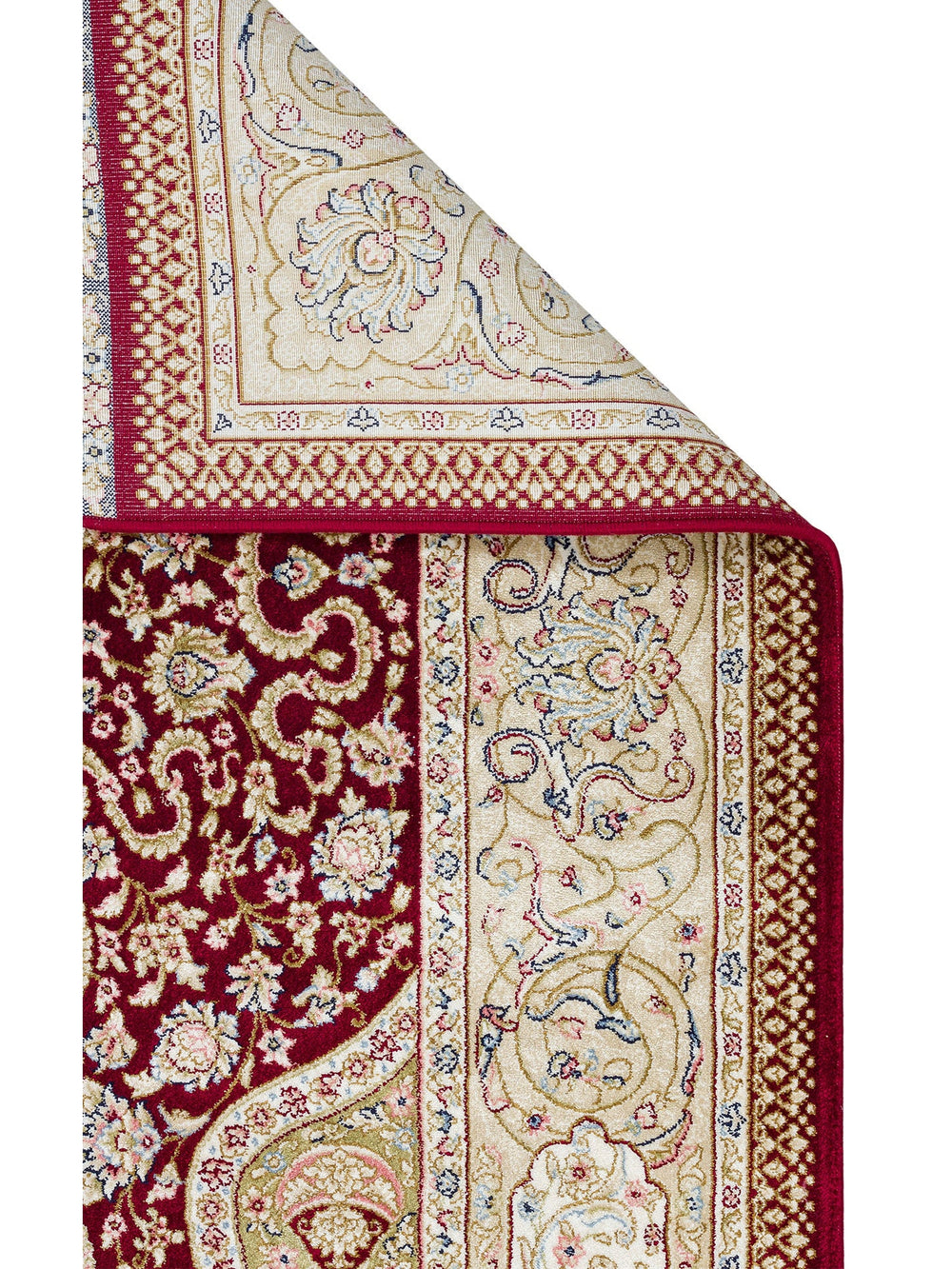 Topkapı Seccade Klasik Desenli Yüksek Kalite Özel Işıltılı Hediyelik Çeyizlik Namazlık 02 RED - Carpetdocia