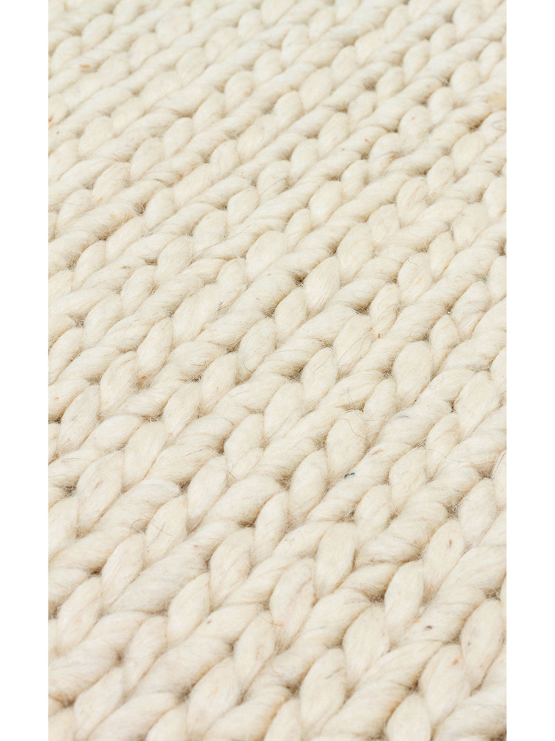 Woolstar %100 Naturel Kazak Desenli Salon Oturma Odası Koridor Antre El Dokuma Örgü Halı CREAM - Carpetdocia