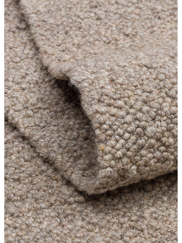 Agra Series Wool Polyester and Cotton Blend Handwoven Rug DARK STONE