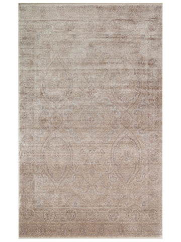 Çırağan %100 Naturel Özel Işıltılı El Emeği ile Özel Tezgahlarda Üretilen TENCEL™ Uşak Halısı 03 BEG - Carpetdocia
