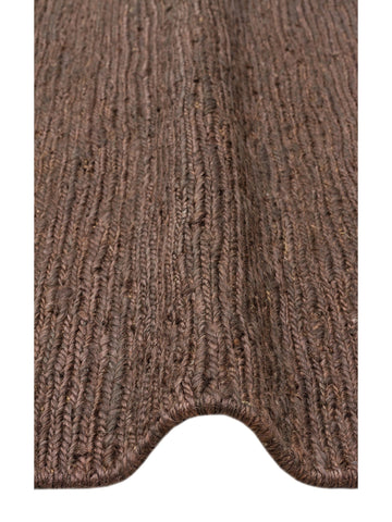 Coffee %100 Naturel Kendir Oturma Odası Salon Koridor Antre Yatak Odası Örgü Halı PLAIN BROWN - Carpetdocia