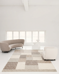Woolstar Tapis tissé main en laine 100 % naturelle avec motif kazak pour salon, séjour, couloir, entrée CORBIN NAT