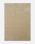Dakar Serie Woll-, Rayon- und Polyester-Mischung handgeknüpfter Teppich BEIGE