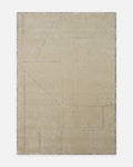 Dakar Serie Woll-, Rayon- und Polyester-Mischung handgeknüpfter Teppich IVORY